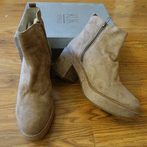 KLIK Delani Caramel Suede Platform Chelsea Bootie